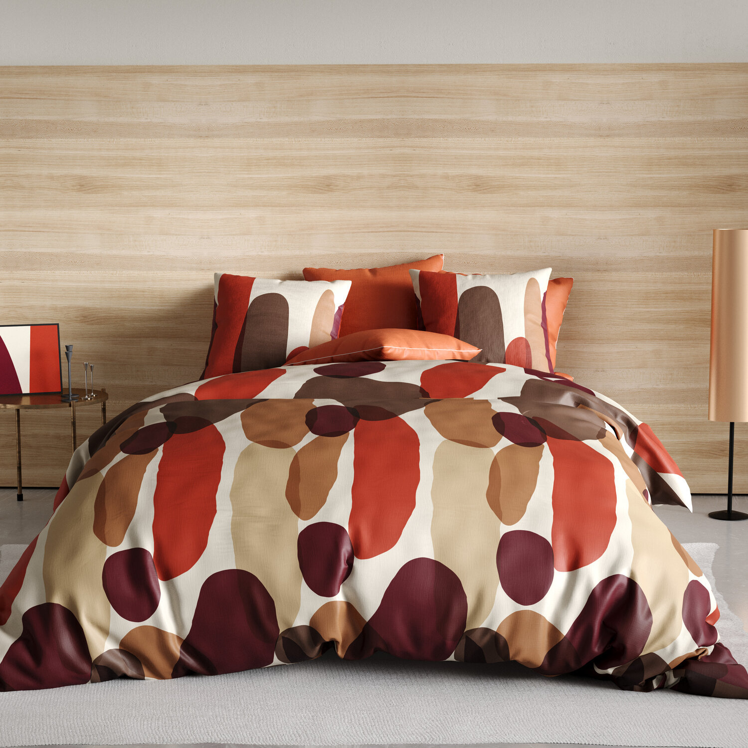 Parure De Couette 3pcs 100% Coton 57 Fils/cm2-jopline