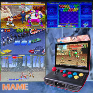 Console retro full HD 12 pollici per un giocatore. FULL HD 8gb 1000 giochi.