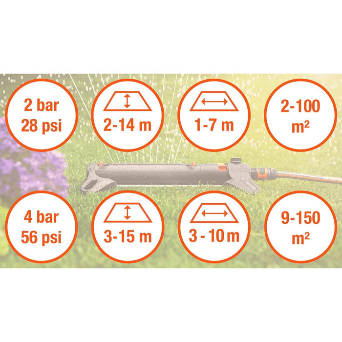 Arroseur oscillant AquaZoom S - GARDENA - 18710-20