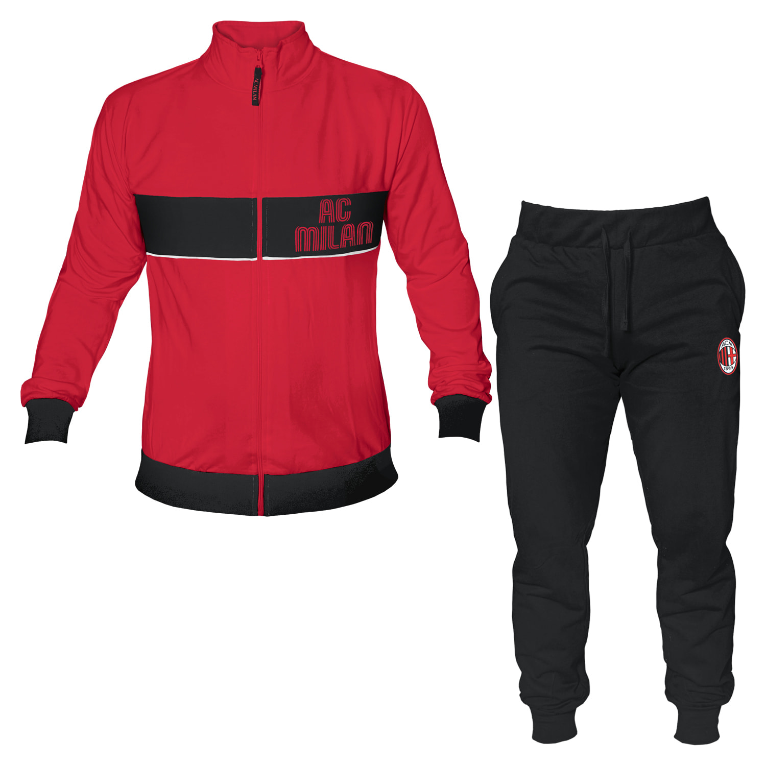 Tuta Homewear Uomo MILAN Prod. Ufficiale Cotone French Terry - Art.2025