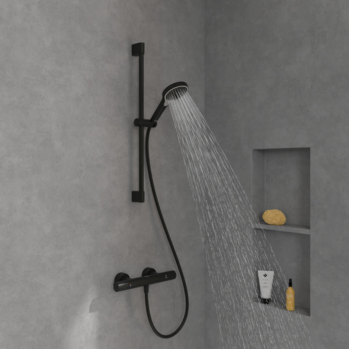 Ensemble de douche 3 jets Verve Showers Noir mat