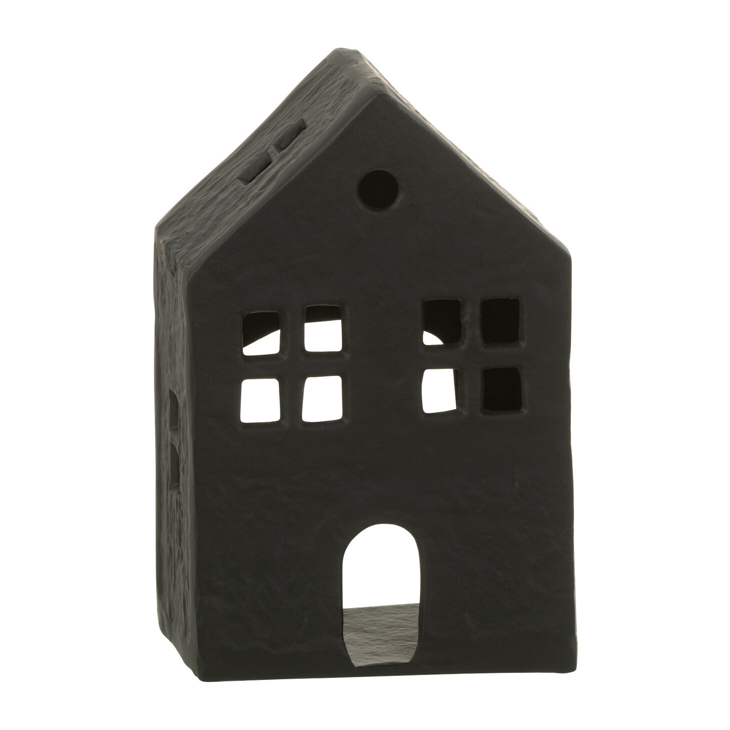 J-Line bougeoir Maison - aluminium - noir
