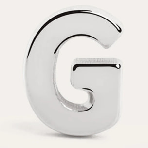 Pendiente Suelto Letter Plata