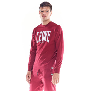 Camiseta de hombre Leone Basic de algodón de manga larga