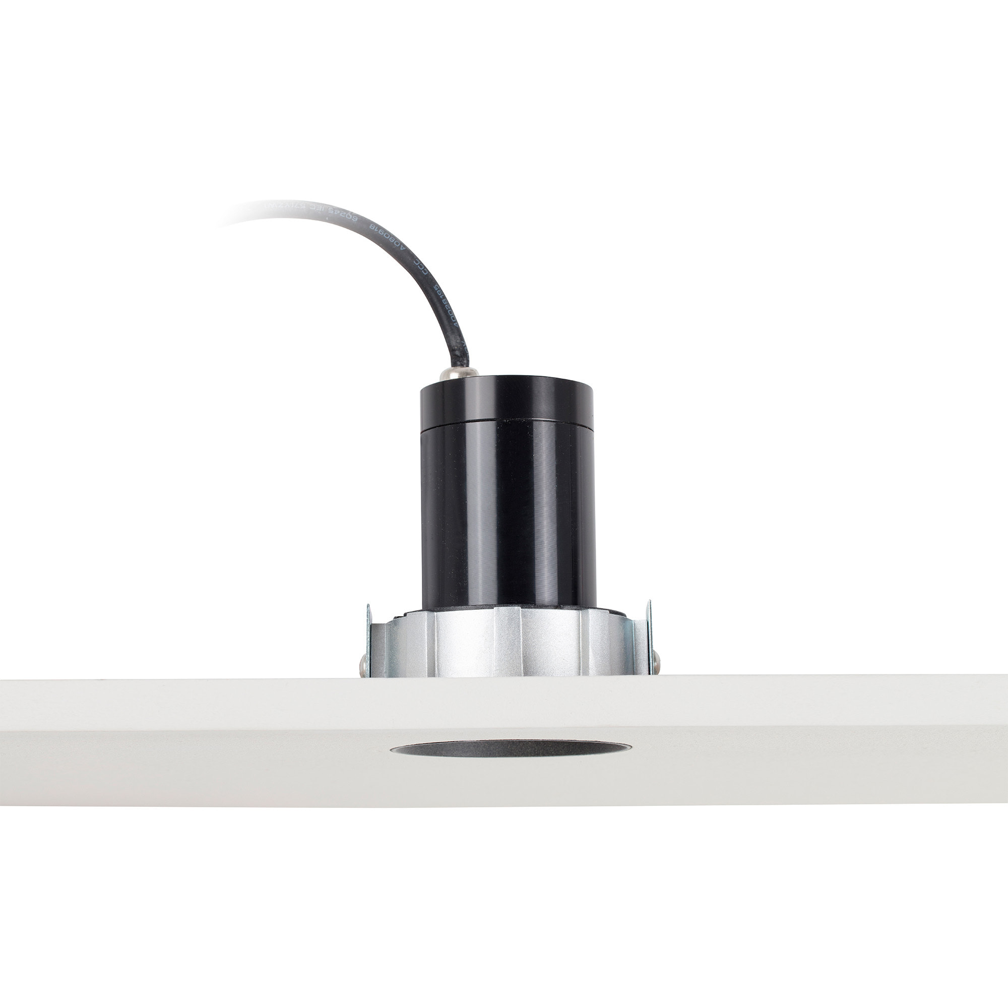 FRESH Empotrable negro sin marco IP65 trimless