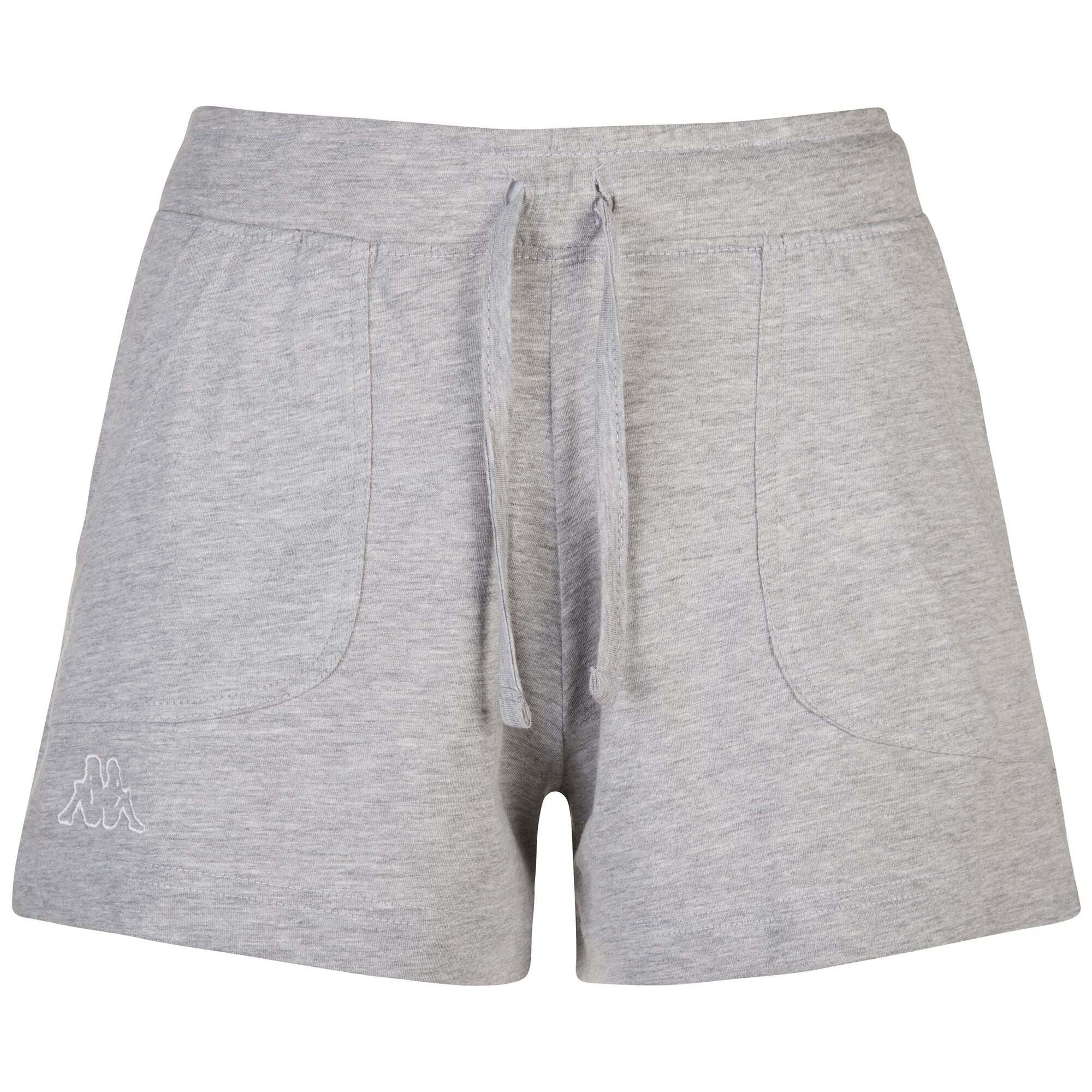 Pantaloni Corti Kappa Donna Logo Caber Grigio