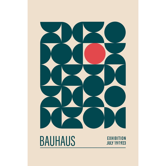 Tableau vintage exposition bauhaus sphère  Toile imprimée
