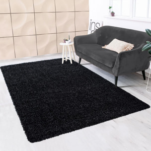 Tapis poils longs shaggy tissé motif uni ZASIVE
