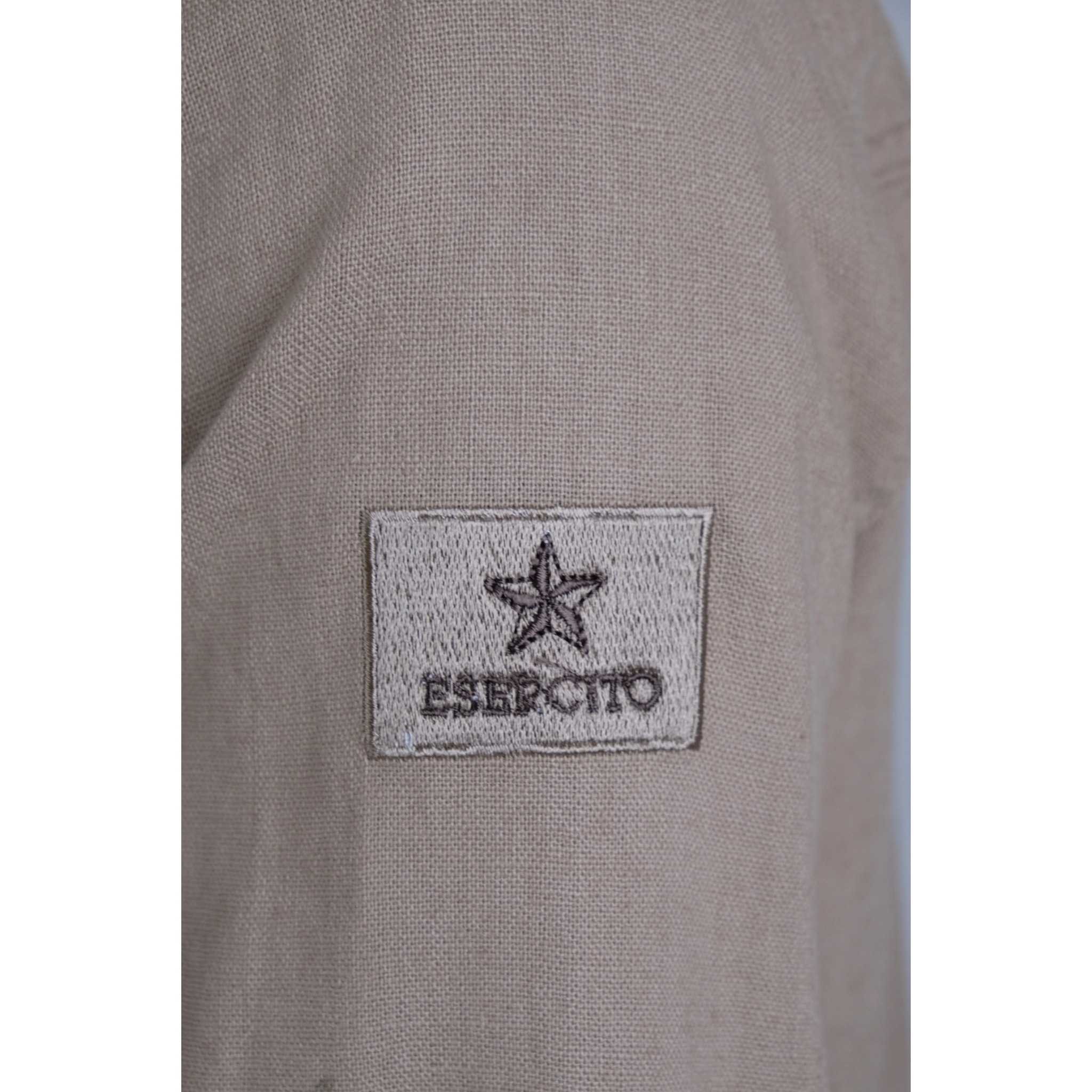 Giacca Esercito kaki in lino uomo