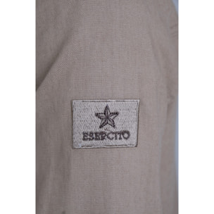 Giacca Esercito kaki in lino uomo