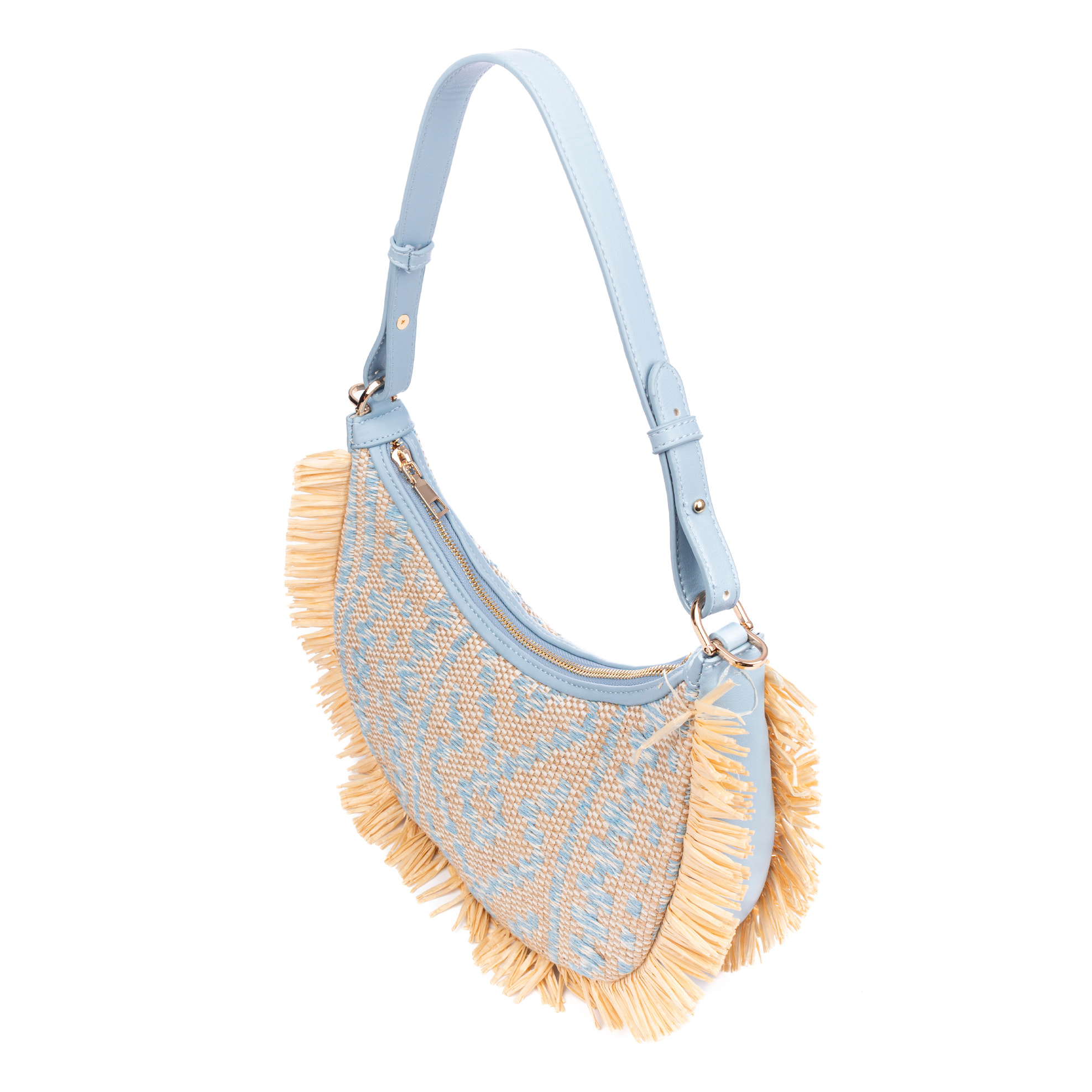 Biscubio Bolso de hombro Mujer. Fabricado en tela y piel sintética PU.