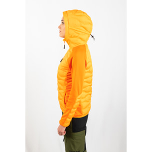Chaqueta ECOActive Hybrid Insulated Jacket with cap Women marca ECOON - Naranja