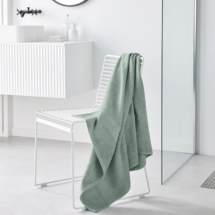 Drap de bain uni ESSENTIAL vert