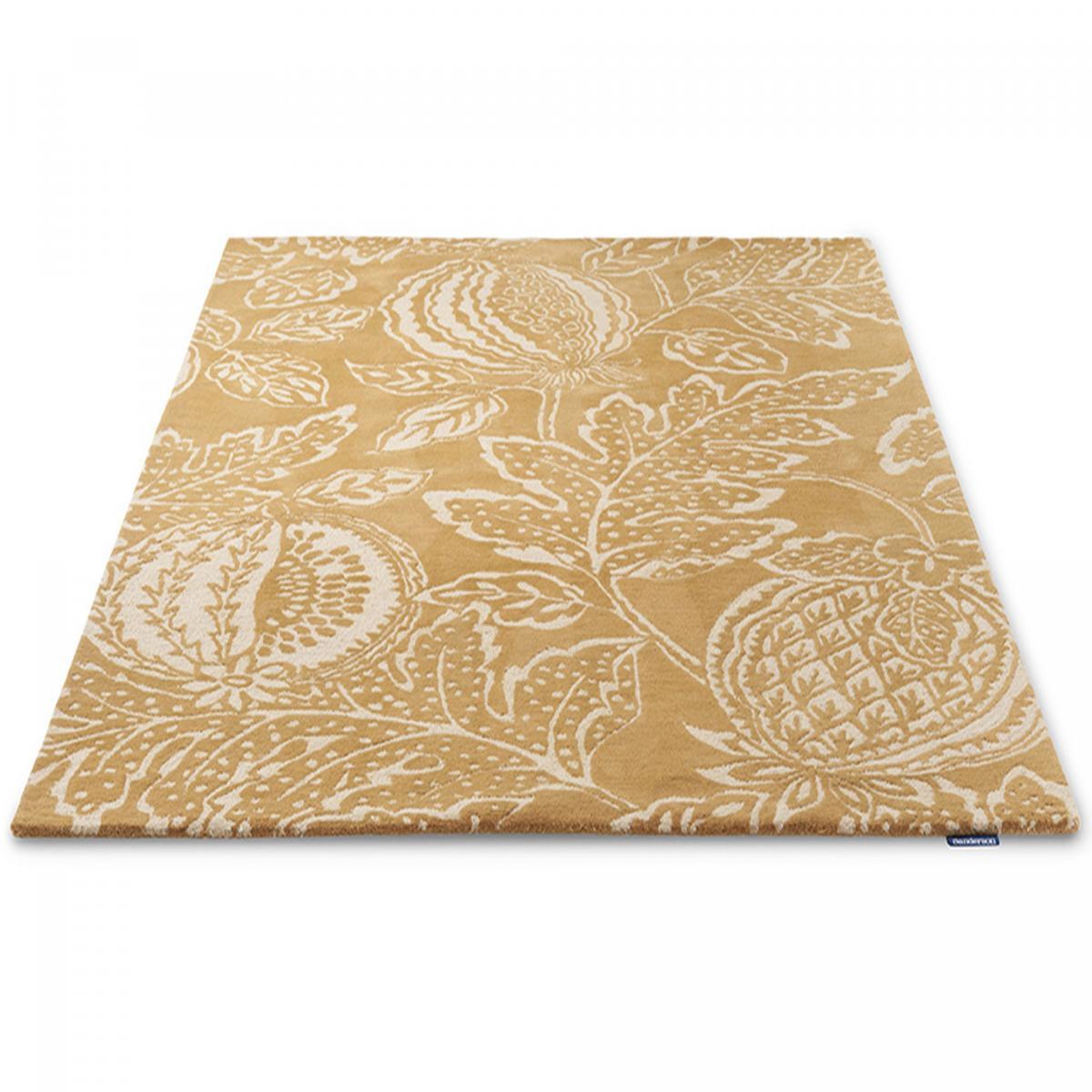 Tapis salon et chambre fait à la main en laine motif floral MAPI