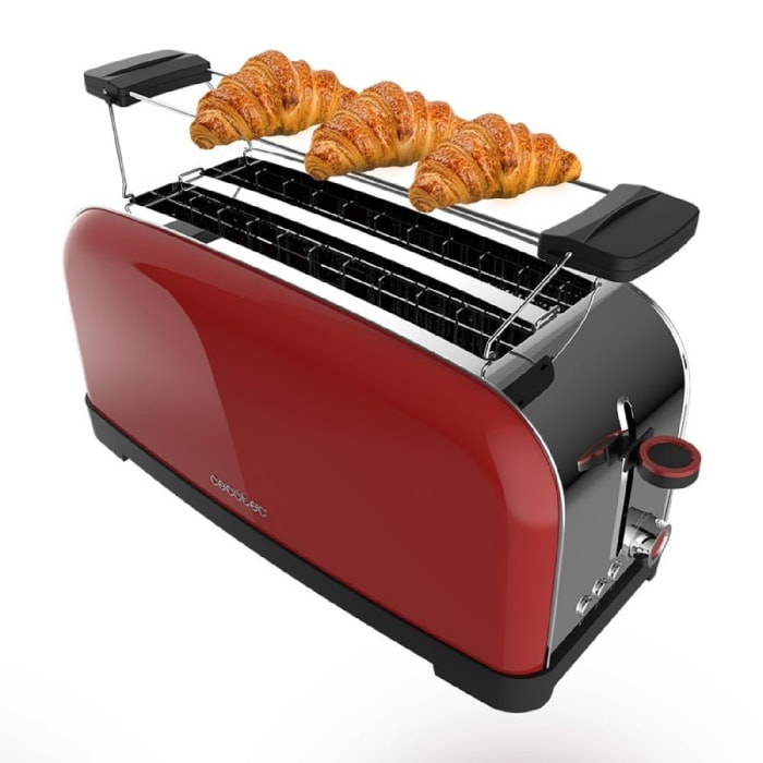 Cecotec Grille-pain vertical Toastin' time 1500 Red