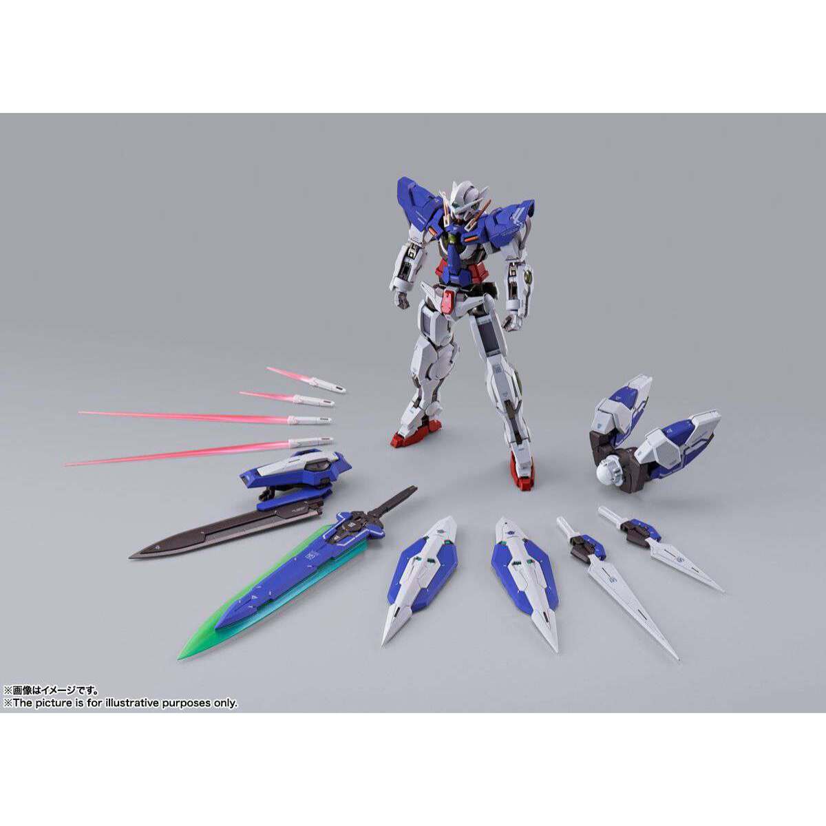 Gundam Mobile Suit Gundam 00 Figure Pvc Metal Build Devise Exia 18 Cm Bandai