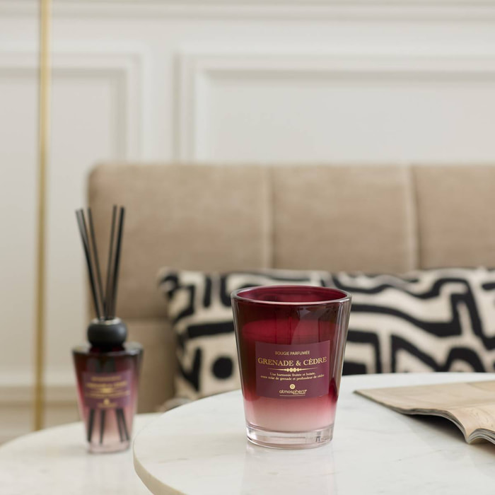 Bougie parfumée Alma ronde 270 g violet