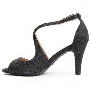 Zapatos de tacón - Negro - Altura: 7 cm