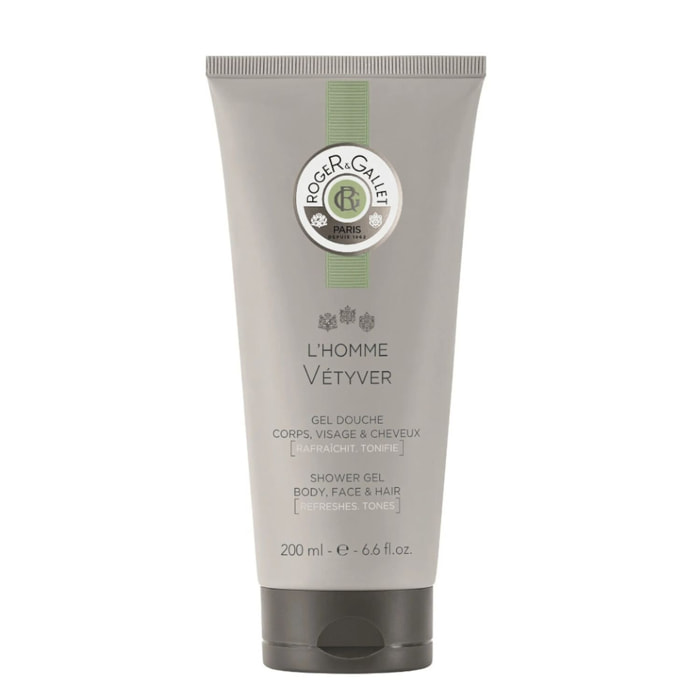 L'Homme Vétyver - Gel Douche Corps, Visage & Cheveux