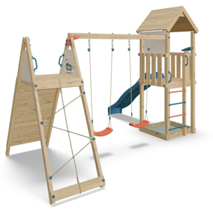 Aire de jeux bois 2,20 m OLYMPIA XPLORER 2 - 9 enfants