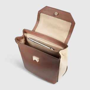 Piquadro Zainetto porta iPad®mini in pelle schermato con protezione RFID