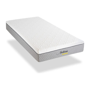 Ensemble Matelas Amboise & Sommier KIT15, 24 cm, Mémoire de Forme Haute Densité, Technologie Tri-Lattes, Soutien Ferme