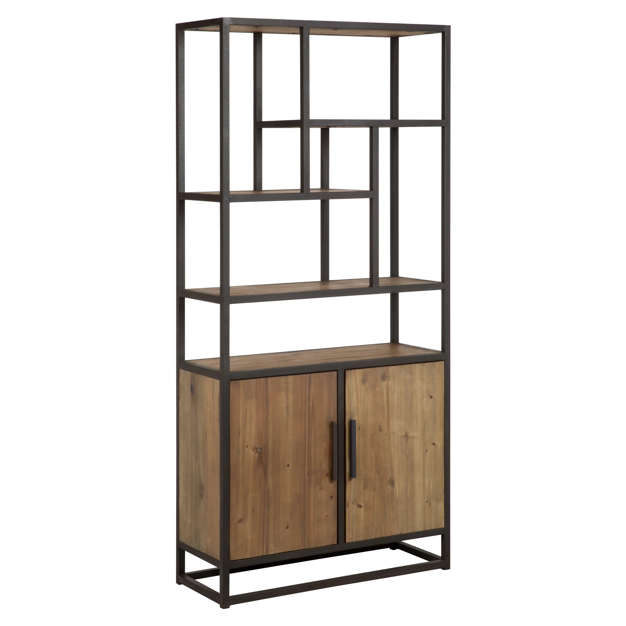 Etagère en bois de cèdre recyclé et métal - Raffi