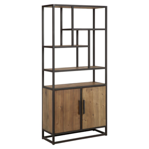 Etagère en bois de cèdre recyclé et métal - Raffi