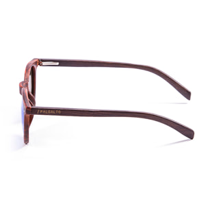 Gafas de sol PALO ALTO HASHBURY - Marrón / Revo azul y patilla marrón bambú