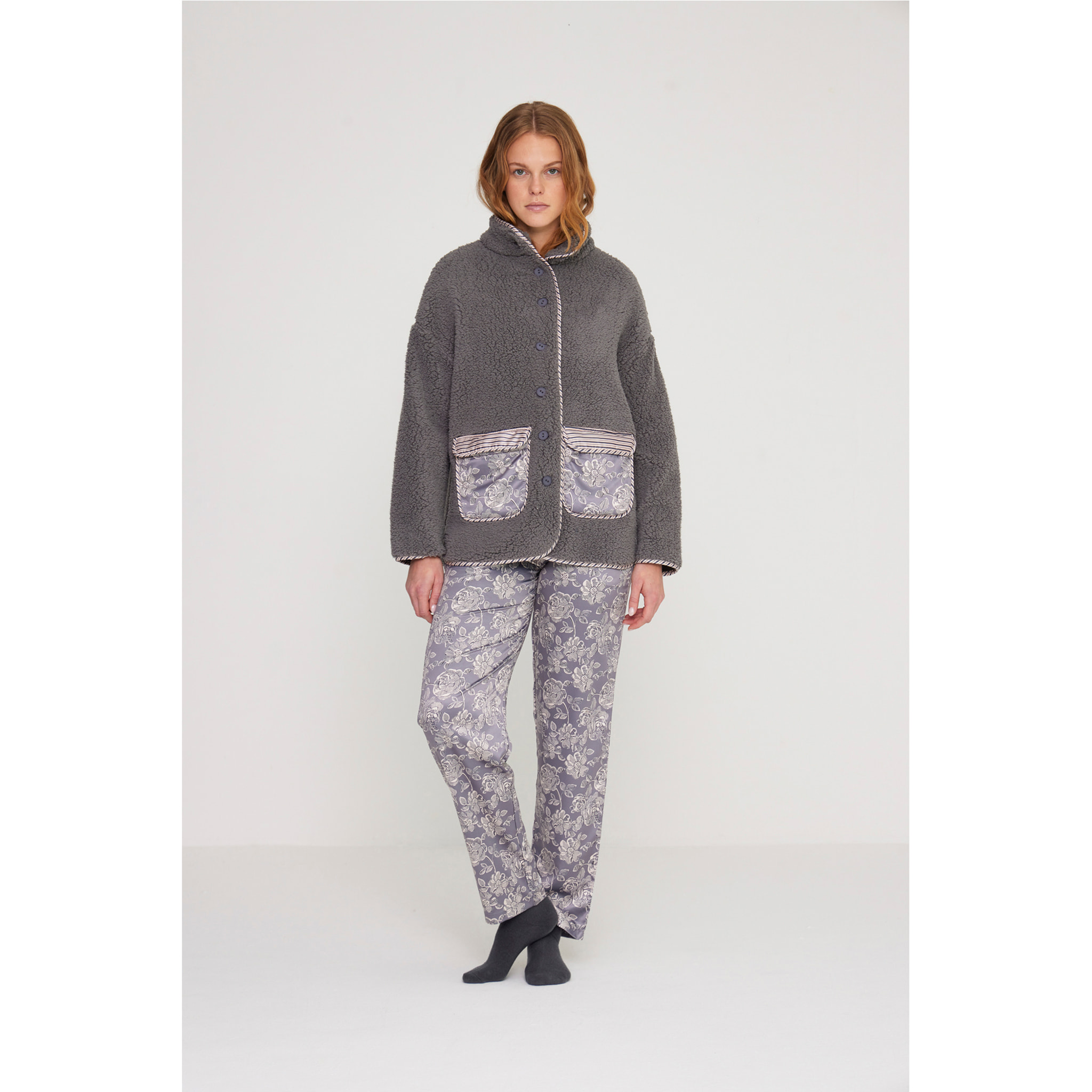 Giacca donna lisette in eco pelliccia e raso Noidinotte