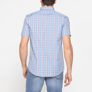 CAMICIA A MANICA CORTA IN COTONE CON FANTASIA