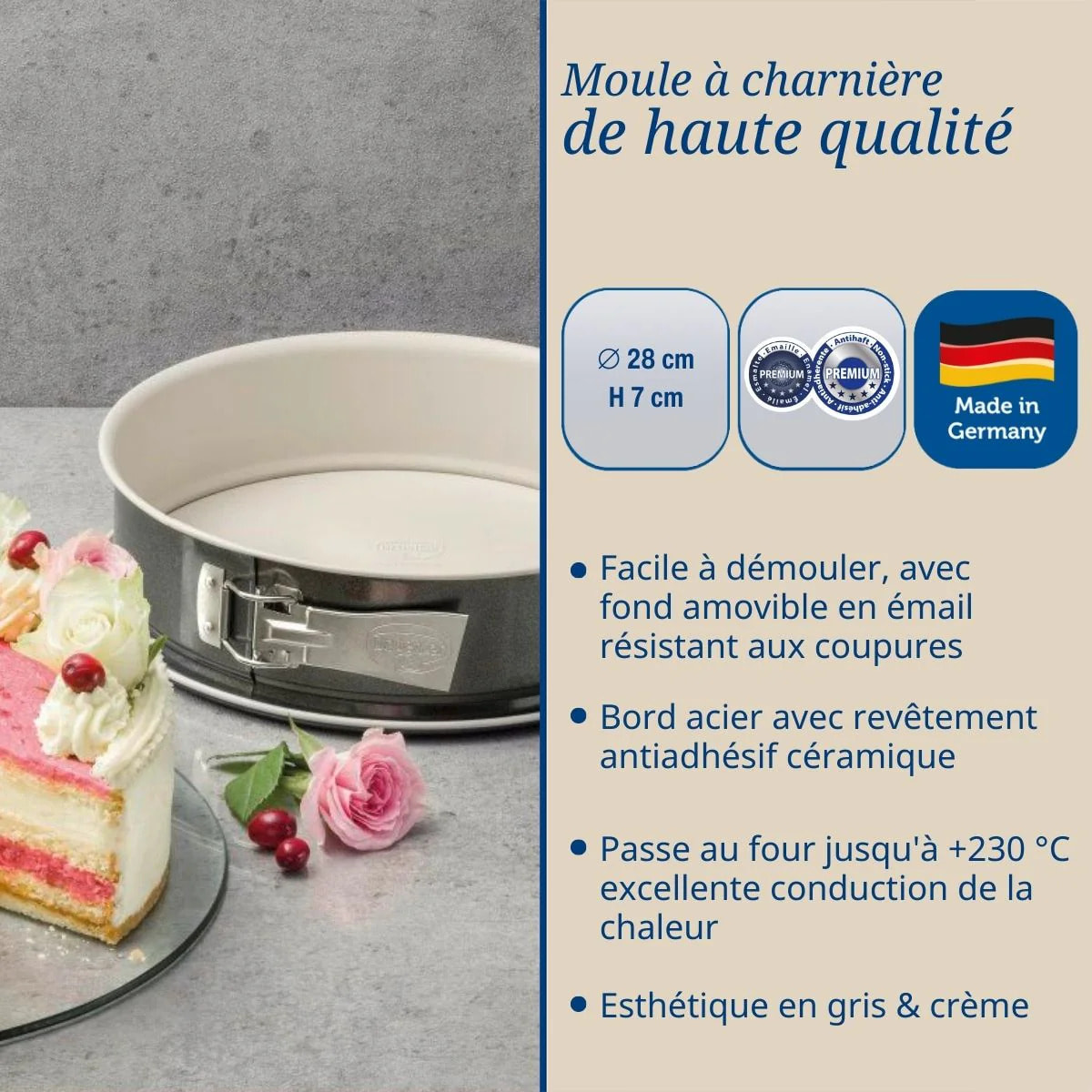 Moule à manqué 28 cm Dr.Oetker Back Trend