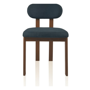 Tomasucci Ensemble de 2 chaises DARA en bois foncé