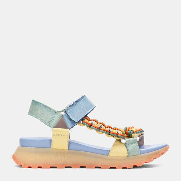 Sandalia Sport Maui Eucalipto banana celeste 4,5 cm