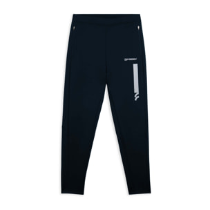 Pantaloni slim in tessuto tecnico con inserti mesh laterali