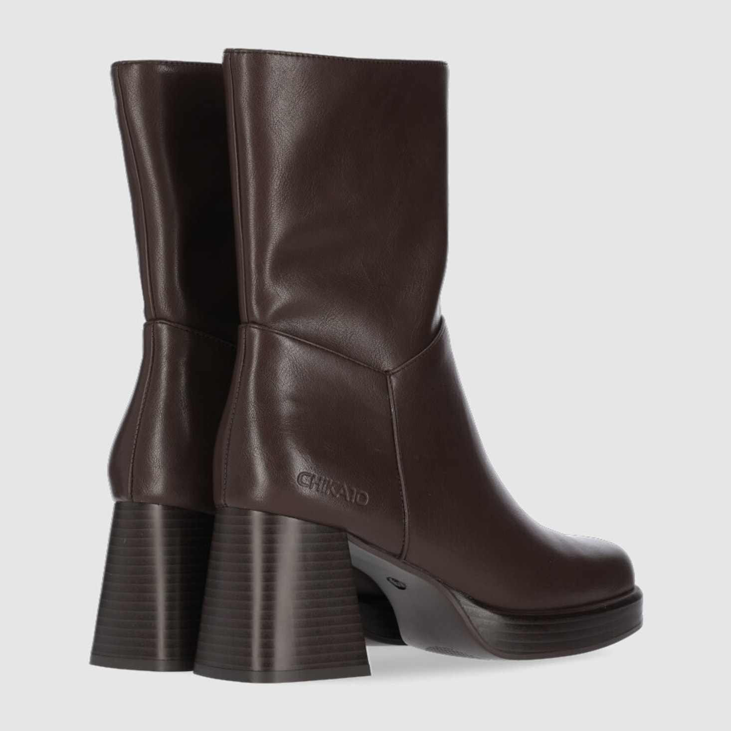Botines - Marron - Tacón: 9 cm