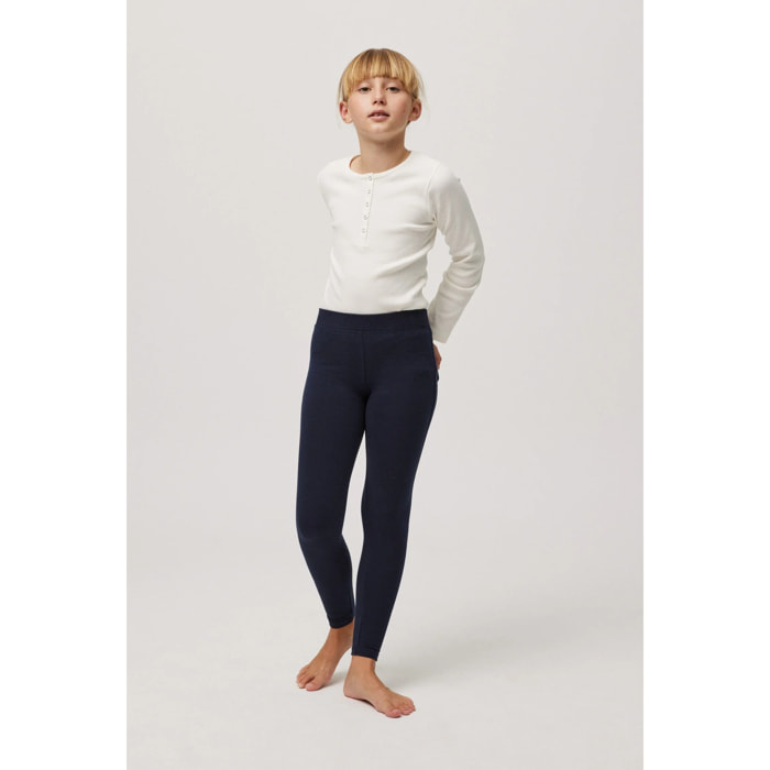 Leggings basico blu navy per bambine