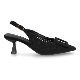 Zapato destalonado elegante tacón medio