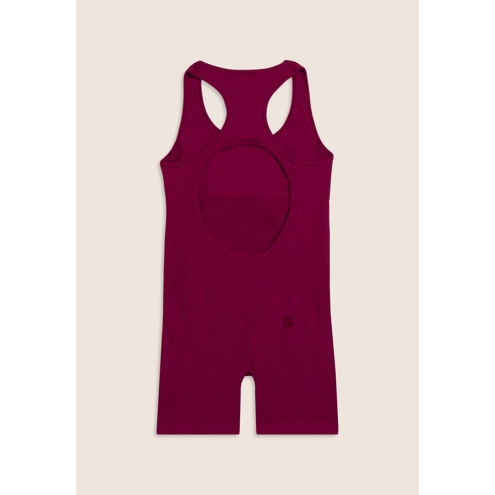 Tuta Jumpsuit Seamless Short con cut-out sulla schiena