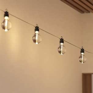 Guirlande LED solaire noir L500cm