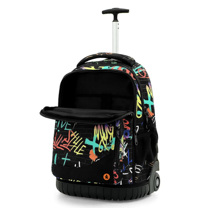 beSmart - ZAINO TROLLEY PREMIUM ORGANIZZATO SPRAY ART