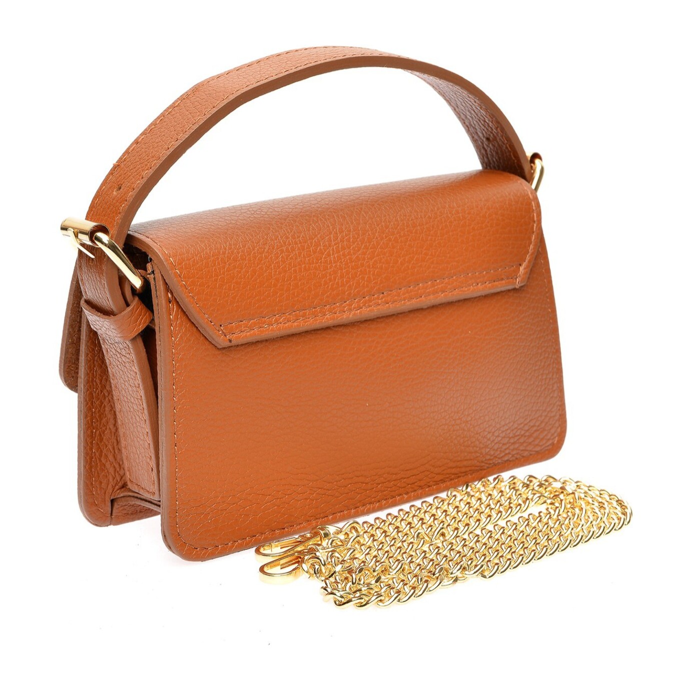 Borsa a spalla Anna Luchini Cammello