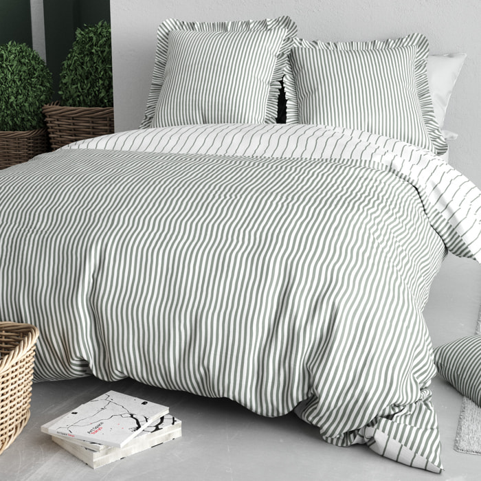 Parure Housse De Couette 3pcs 100% Coton 57 Fils NAPOLI