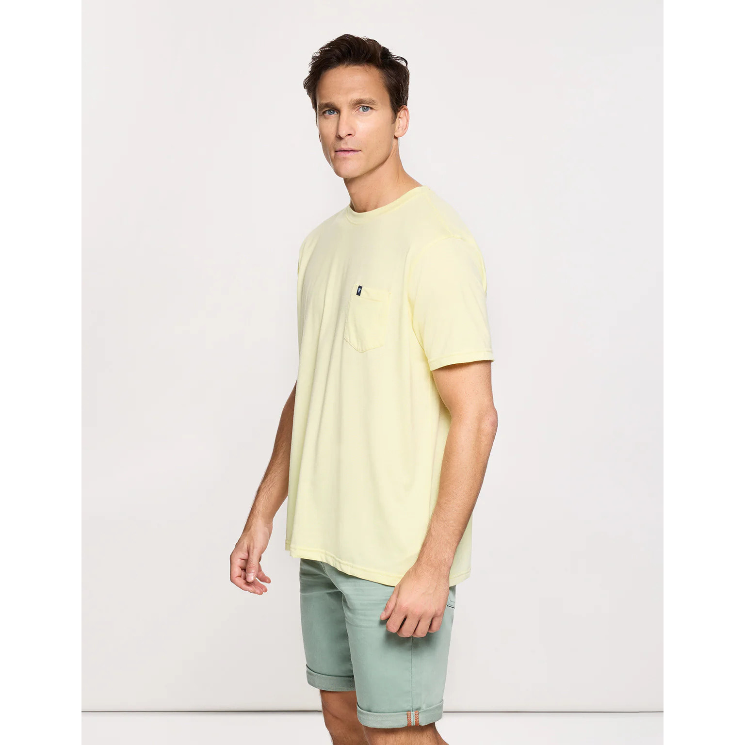 Camiseta Manga Corta Amarillo Pastel - Veira