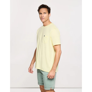 Camiseta Manga Corta Amarillo Pastel - Veira