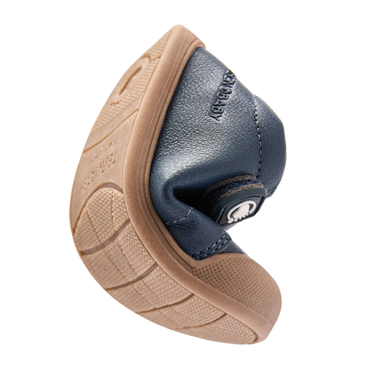 Sneakers casual per bambini, design rispettoso, punta larga,  navy