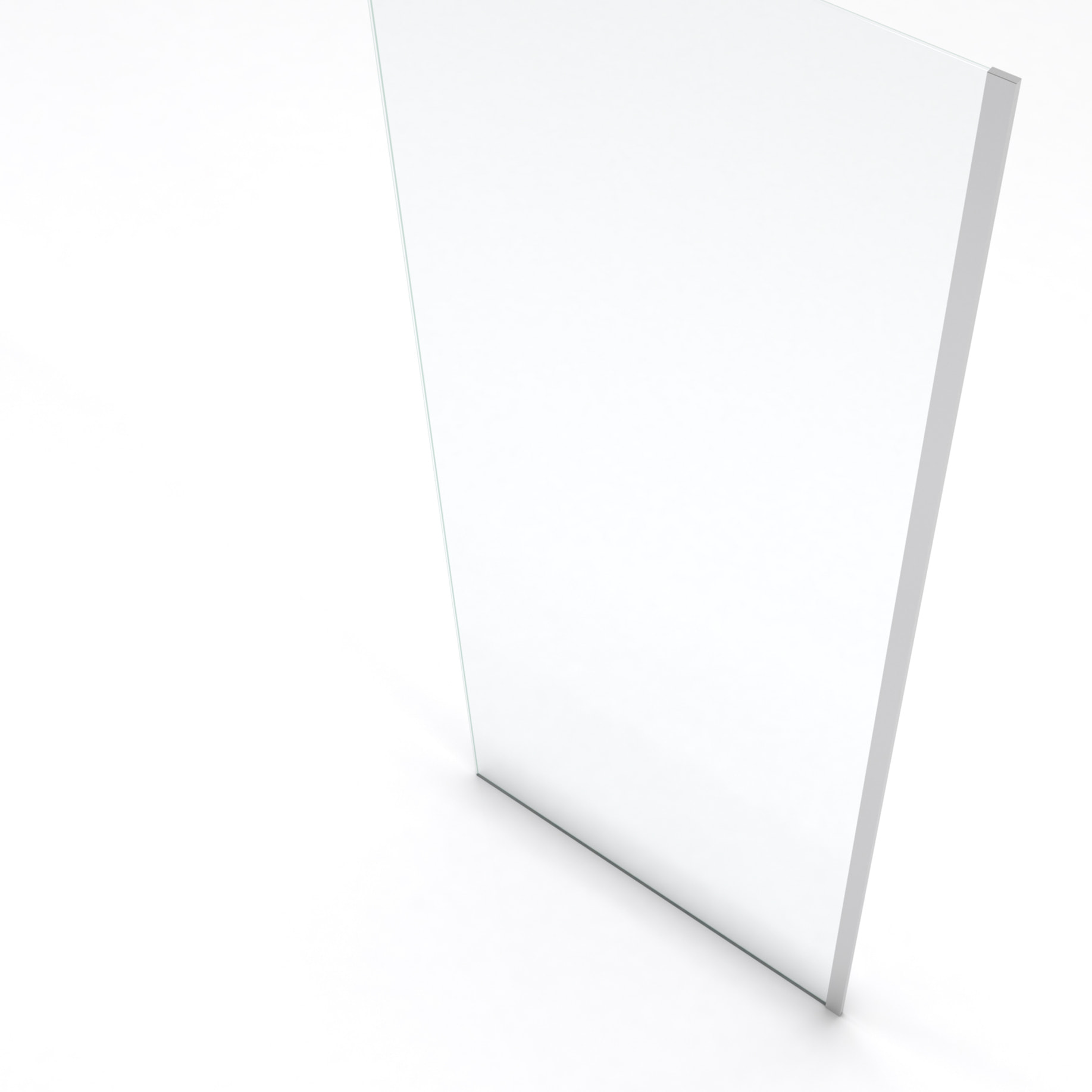 Paroi de Douche 80x200cm - Verre Trempé Transparent 8mm - Profilé Chrome - FREEDOM 2 CHROMED
