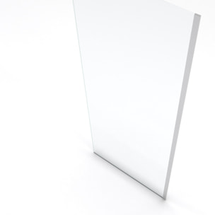 Paroi de Douche 80x200cm - Verre Trempé Transparent 8mm - Profilé Chrome - FREEDOM 2 CHROMED