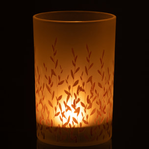 J-Line photophore Sally - verre - orange/transparent - large
