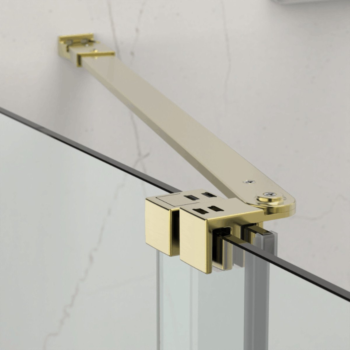 X-MOTION Porte de douche 140x200cm Coulissante, anticalcaire avec profilé Or brillant (SATBWIXM140NIKAZ)